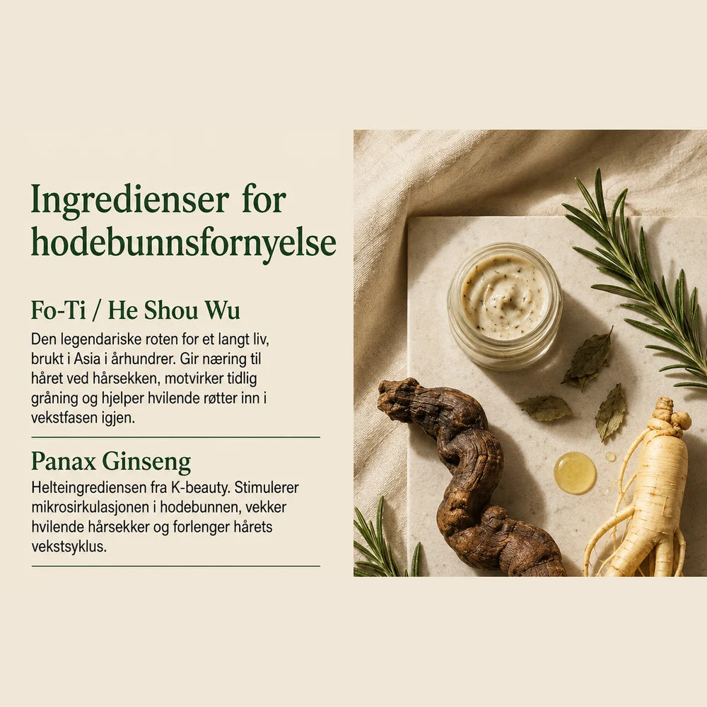 Ingredienser: Fo-Ti og Panax Ginseng