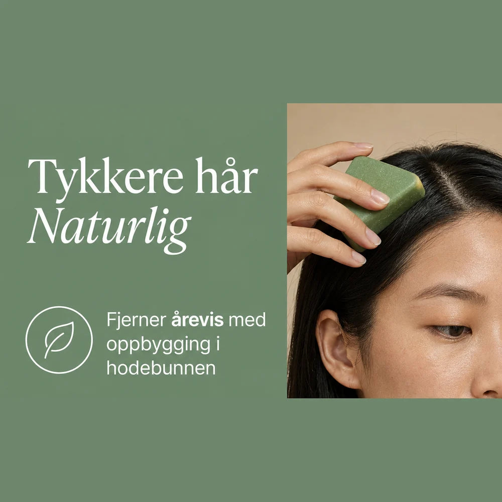 Fjerner årevis med oppbygging i hodebunnen